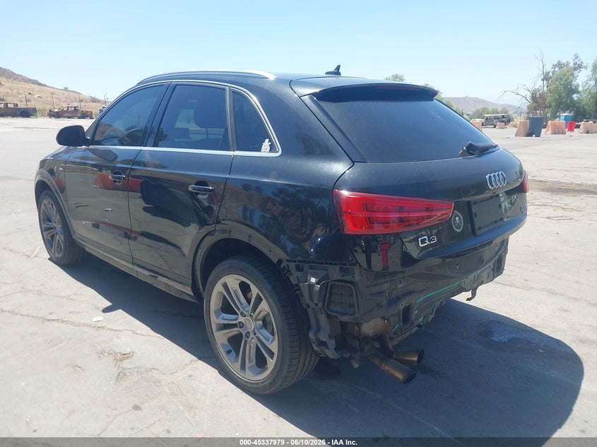 2016 Audi Q3 VIN WA1GFCFS2GR018605 IAAI salvage auction — REAR END, Salvage (California), sold $2,150 on 2026-07-28 (photo 3)