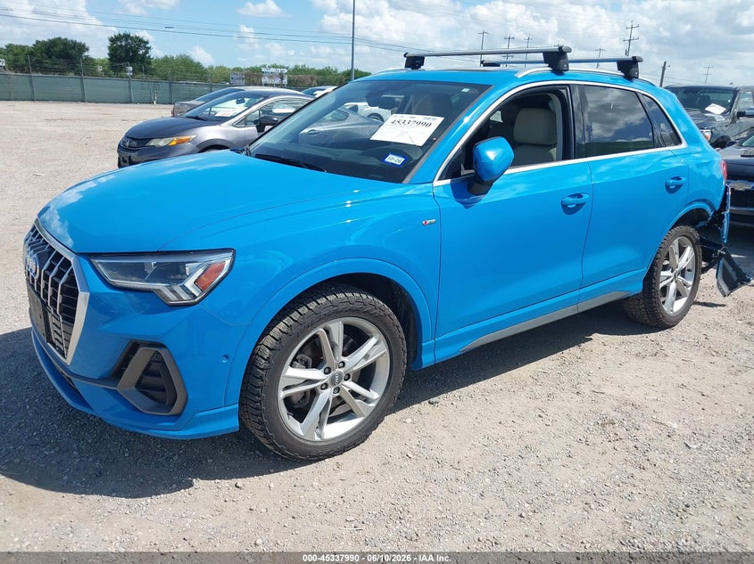 2019 Audi Q3 VIN WA1FECF37K1083061 IAAI salvage auction — REAR END, Salvage Title, sold $7,400 on 2026-08-21 (photo 2)
