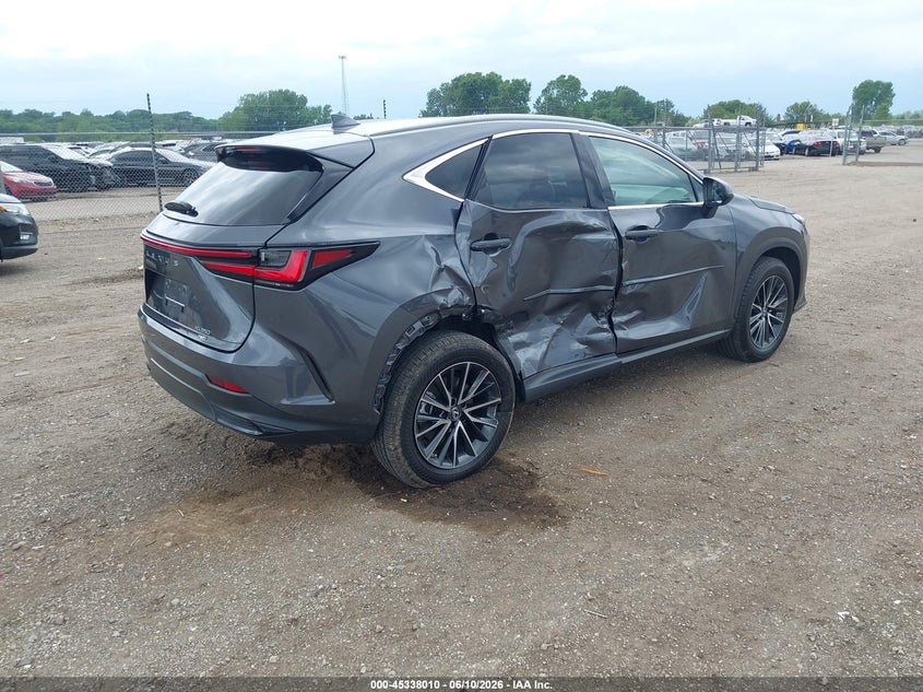 2023 Lexus Nx VIN 2T2GGCEZ7PC016159 IAAI salvage auction — SIDE, Salvage (Illinois), sold $15,100 on 2026-07-22 (photo 4)