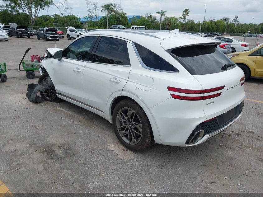 2023 Genesis Gv70 VIN KMUMADTB8PU103699 IAAI salvage auction — FRONT END, Salvage Title, sold $7,600 on 2026-07-08 (photo 3)