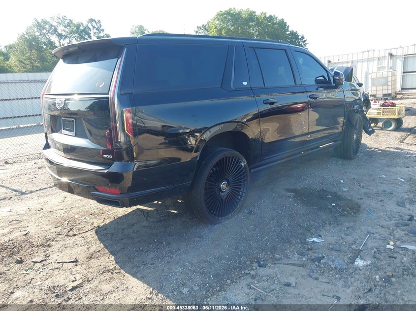 2023 Cadillac Escalade VIN 1GYS4RKL7PR204450 IAAI salvage auction — FRONT END, Salvage Title, sold $25,300 on 2026-08-19 (photo 4)