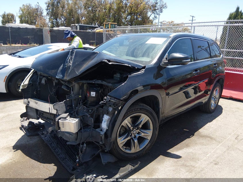 2017 Toyota Highlander VIN 5TDYZRFH0HS229717 IAAI salvage auction — FRONT END, Salvage Title, sold $5,775 on 2026-07-23 (photo 2)
