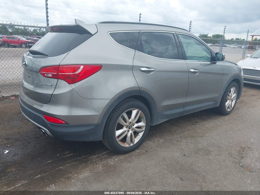 2014 Hyundai Santa fe VIN 5XYZU3LA4EG169487 IAAI salvage auction — NORMAL WEAR, Salvage Title, sold $1,625 on 2026-07-20 (photo 4)