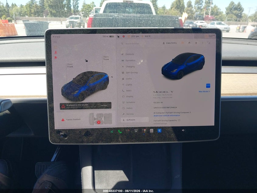 2021 Tesla Model y VIN 5YJYGDEE1MF294624 IAAI salvage auction — REAR END, Salvage (California), sold $8,550 on 2026-07-20 (photo 7)