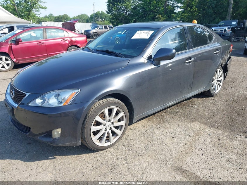2007 Lexus Is 250 VIN JTHCK262872013071 IAAI salvage auction — LEFT REAR, Salvage - Greater Than 75% (Maryland), sold $575 on 2026-07-08 (photo 2)