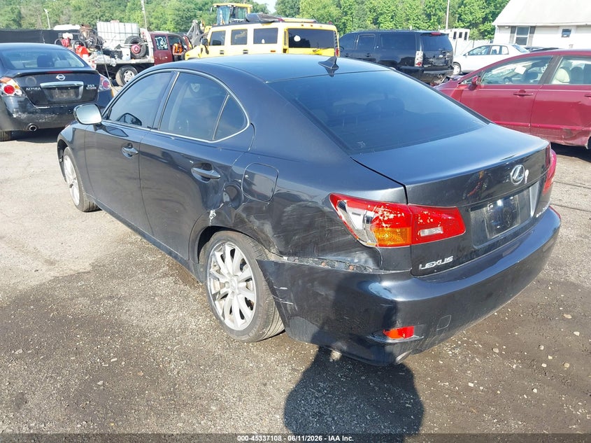 2007 Lexus Is 250 VIN JTHCK262872013071 IAAI salvage auction — LEFT REAR, Salvage - Greater Than 75% (Maryland), sold $575 on 2026-07-08 (photo 3)