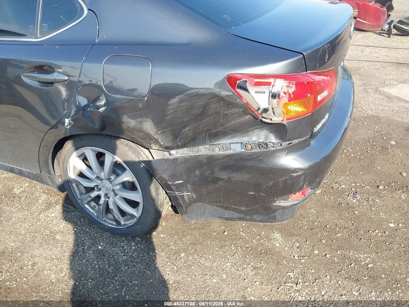 2007 Lexus Is 250 VIN JTHCK262872013071 IAAI salvage auction — LEFT REAR, Salvage - Greater Than 75% (Maryland), sold $575 on 2026-07-08 (photo 6)