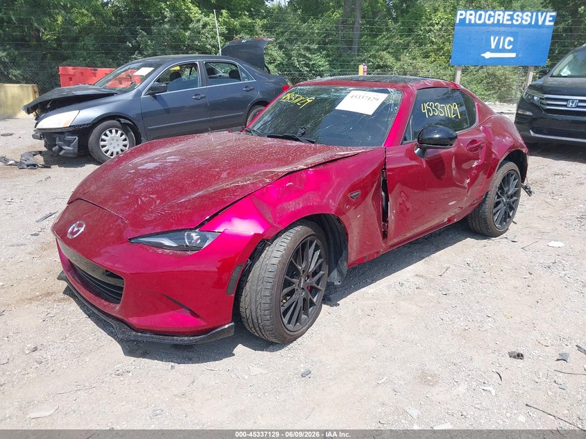 2025 Mazda Mx-5 VIN JM1NDAL77S0660001 IAAI salvage auction — ROLLOVER, Salvage Title, sold $3,550 on 2026-07-30 (photo 2)