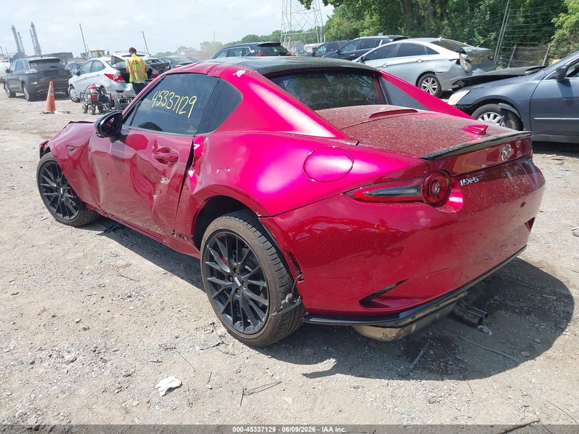 2025 Mazda Mx-5 VIN JM1NDAL77S0660001 IAAI salvage auction — ROLLOVER, Salvage Title, sold $3,550 on 2026-07-30 (photo 3)