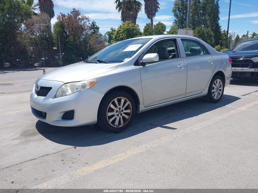2009 Toyota Corolla VIN JTDBL40EX99085148 IAAI salvage auction — NORMAL WEAR, Salvage (California), sold $2,250 on 2026-07-13 (photo 2)
