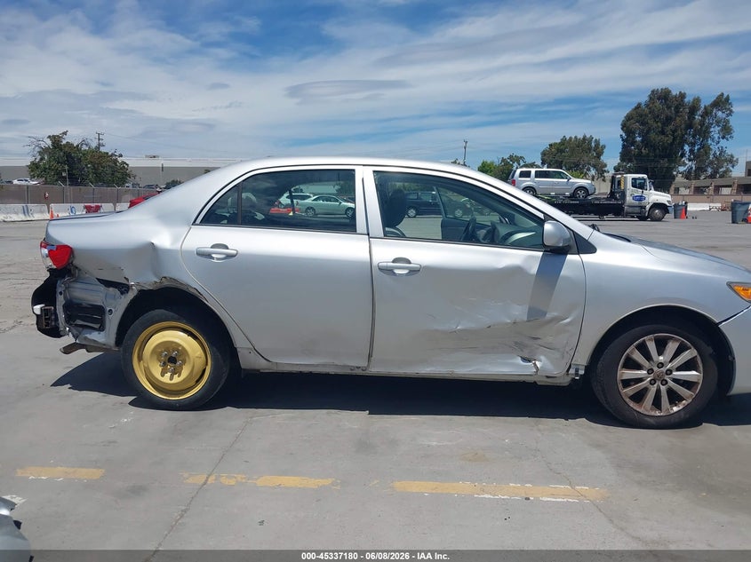 2009 Toyota Corolla VIN JTDBL40EX99085148 IAAI salvage auction — NORMAL WEAR, Salvage (California), sold $2,250 on 2026-07-13 (photo 6)