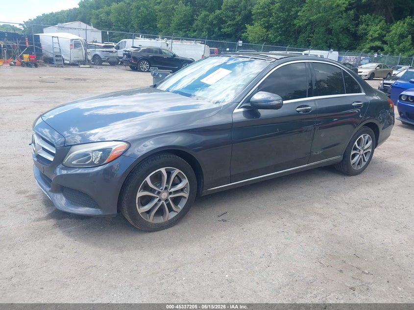 2016 Mercedes-benz C-klasse VIN WDDWF4KB9GR169329 IAAI salvage auction — ROOF, Salvage - Greater Than 75% (Maryland), sold $2,800 on 2026-07-28 (photo 2)