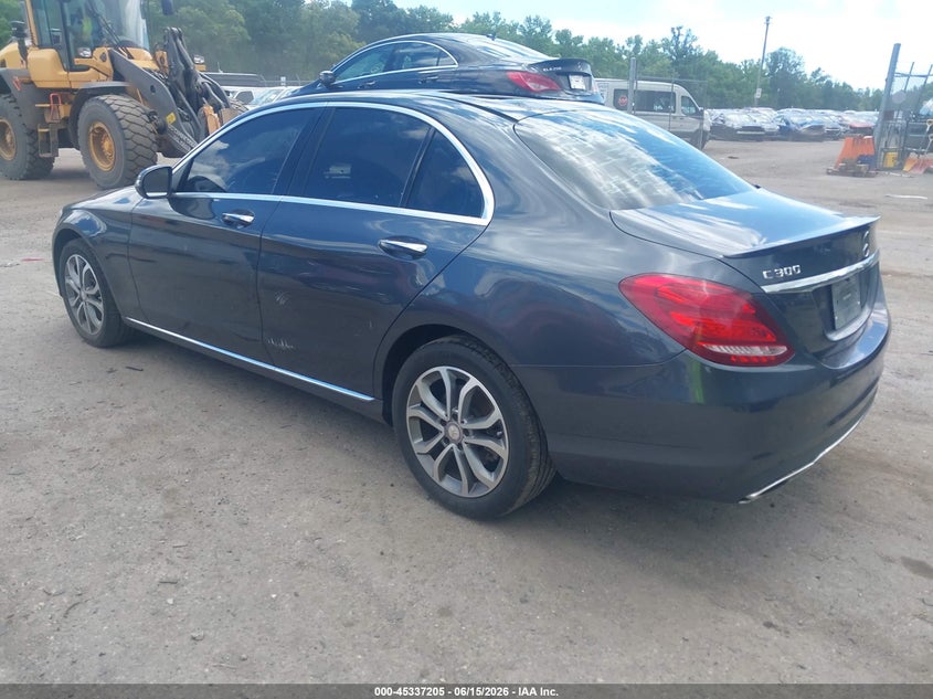 2016 Mercedes-benz C-klasse VIN WDDWF4KB9GR169329 IAAI salvage auction — ROOF, Salvage - Greater Than 75% (Maryland), sold $2,800 on 2026-07-28 (photo 3)