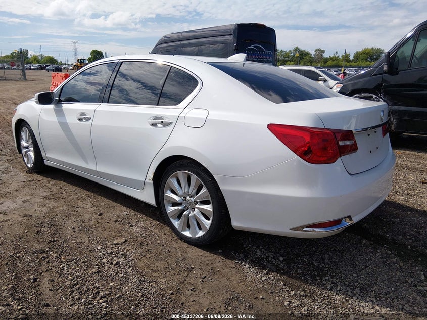 2014 Acura RLX VIN JH4KC2F58EC000296 IAAI salvage auction — RIGHT FRONT, Salvage (Illinois), sold $1,600 on 2026-07-22 (photo 3)