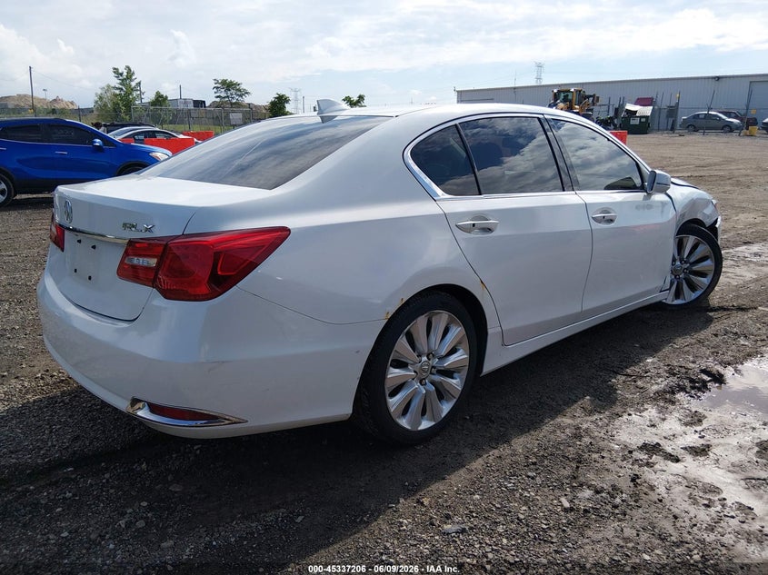 2014 Acura RLX VIN JH4KC2F58EC000296 IAAI salvage auction — RIGHT FRONT, Salvage (Illinois), sold $1,600 on 2026-07-22 (photo 4)