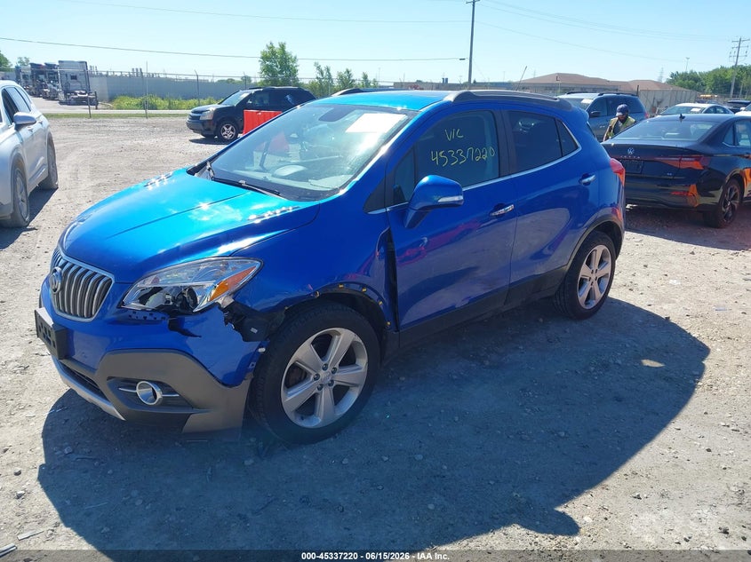 2015 Buick Encore VIN KL4CJFSB8FB079484 IAAI salvage auction — LEFT FRONT, Clear (Wisconsin), sold $1,225 on 2026-07-09 (photo 2)