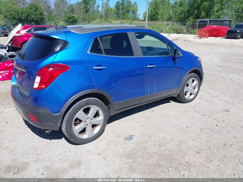 2015 Buick Encore VIN KL4CJFSB8FB079484 IAAI salvage auction — LEFT FRONT, Clear (Wisconsin), sold $1,225 on 2026-07-09 (photo 4)