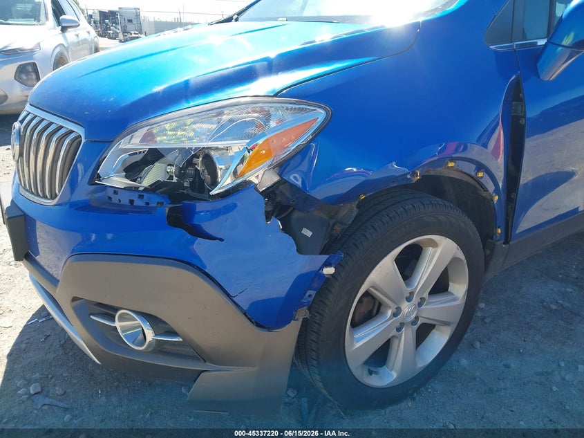 2015 Buick Encore VIN KL4CJFSB8FB079484 IAAI salvage auction — LEFT FRONT, Clear (Wisconsin), sold $1,225 on 2026-07-09 (photo 6)