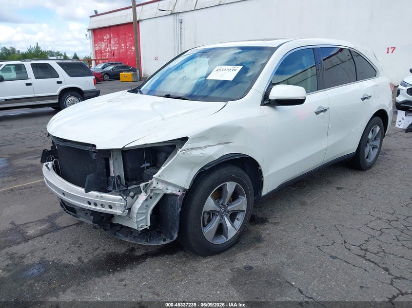 2015 Acura Mdx VIN 5FRYD3H20FB001494 IAAI salvage auction — FRONT END, Wait Title, sold $4,500 on 2026-08-30 (photo 2)