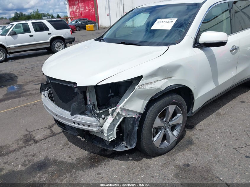 2015 Acura Mdx VIN 5FRYD3H20FB001494 IAAI salvage auction — FRONT END, Wait Title, sold $4,500 on 2026-08-30 (photo 6)