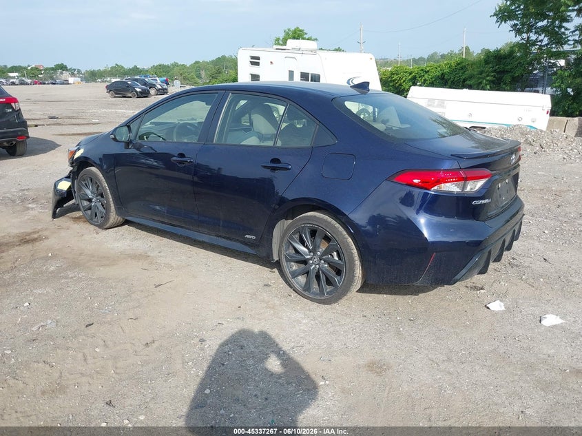 2024 Toyota Corolla VIN JTDBDMHE7RJ011007 IAAI salvage auction — FRONT END, Salvage (Pennsylvania), sold $7,700 on 2026-08-02 (photo 3)