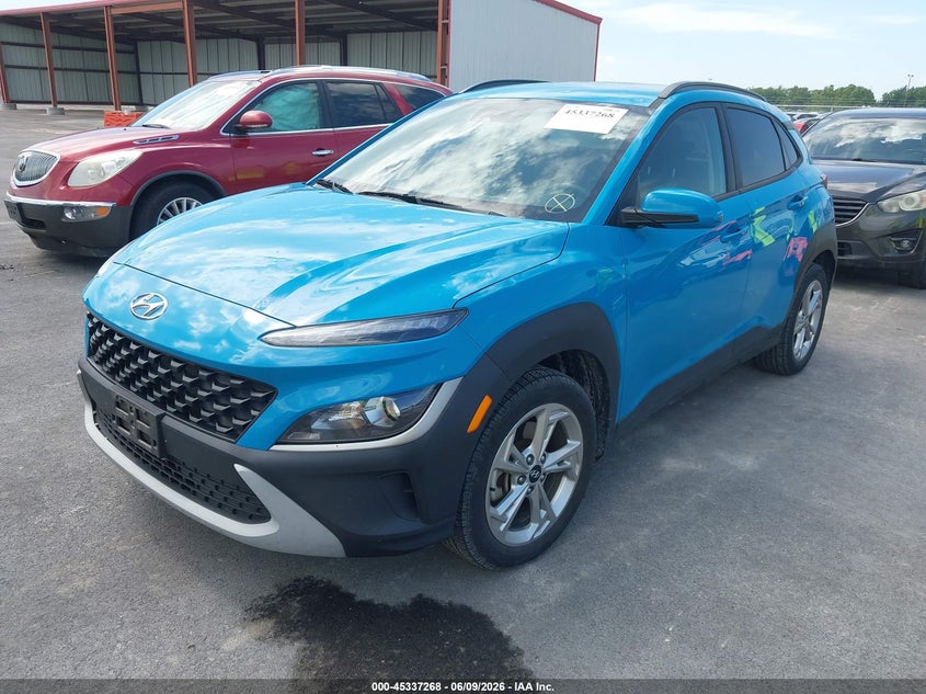 2022 Hyundai Kona VIN KM8K6CAB5NU807019 IAAI salvage auction — HAIL, Clear (Missouri), sold $5,025 on 2026-07-14 (photo 2)