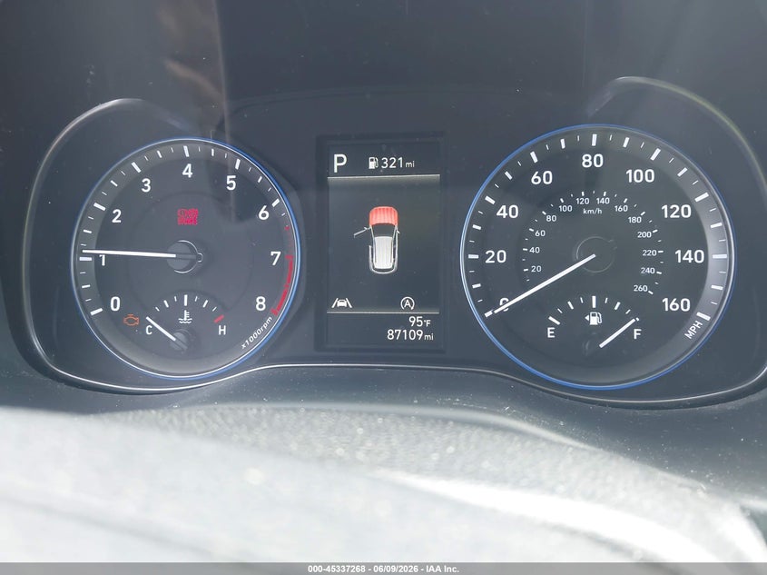 2022 Hyundai Kona VIN KM8K6CAB5NU807019 IAAI salvage auction — HAIL, Clear (Missouri), sold $5,025 on 2026-07-14 (photo 7)