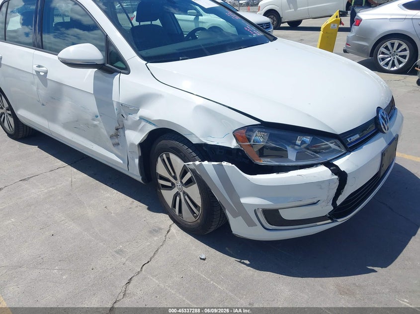 2016 Volkswagen E-golf VIN WVWKP7AU2GW904924 IAAI salvage auction — RIGHT FRONT, Salvage (California), sold $1,350 on 2026-07-06 (photo 6)