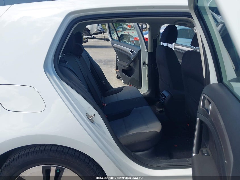 2016 Volkswagen E-golf VIN WVWKP7AU2GW904924 IAAI salvage auction — RIGHT FRONT, Salvage (California), sold $1,350 on 2026-07-06 (photo 8)