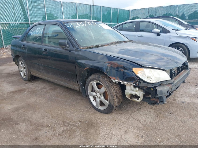 2007 Subaru Impreza VIN JF1GD61627G511581 IAAI salvage auction — NORMAL WEAR, Clear (Indiana), sold $250 on 2026-07-21 (photo 1)