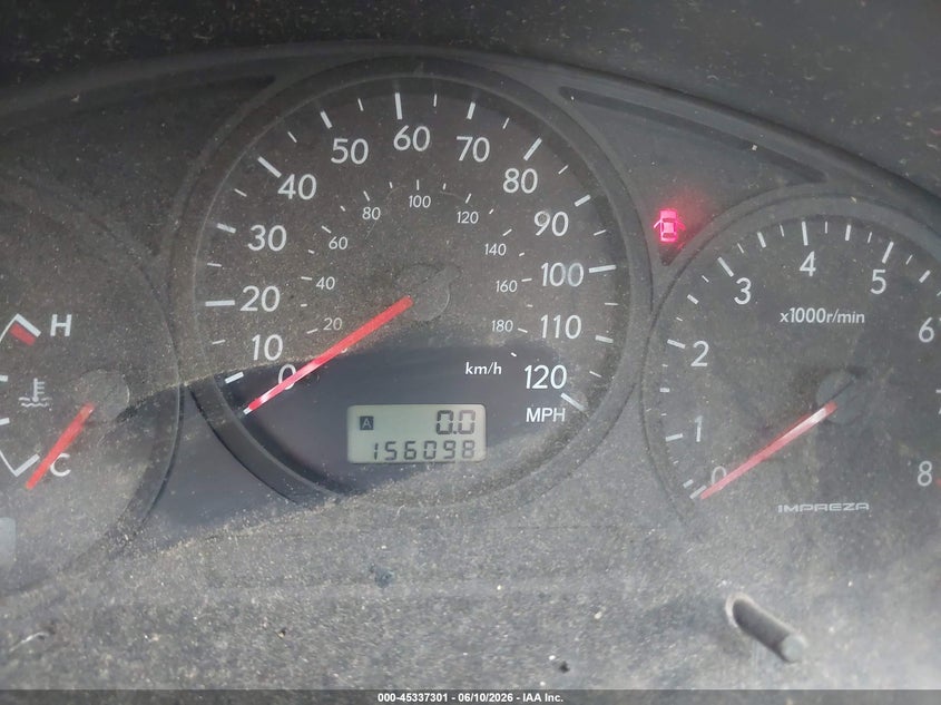 2007 Subaru Impreza VIN JF1GD61627G511581 IAAI salvage auction — NORMAL WEAR, Clear (Indiana), sold $250 on 2026-07-21 (photo 7)