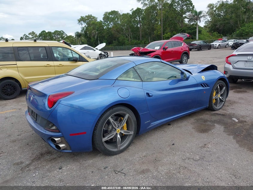 2014 Ferrari California VIN ZFF65TJA1E0199413 IAAI salvage auction — FRONT END, Salvage Title, sold $39,650 on 2026-07-13 (photo 4)