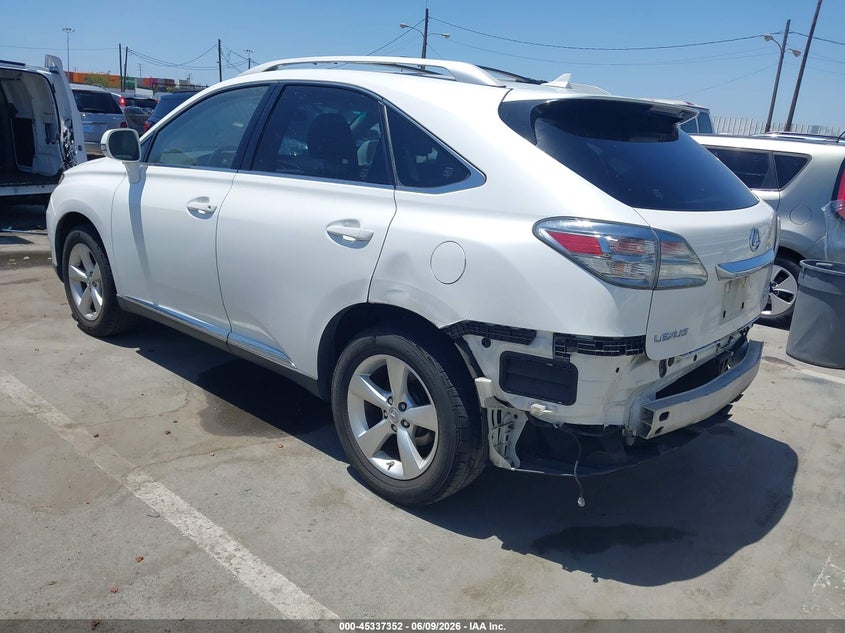 2010 Lexus Rx 350 VIN JTJZK1BA4A2000969 IAAI salvage auction — FRONT & REAR, Salvage (California), sold $3,250 on 2026-07-15 (photo 3)