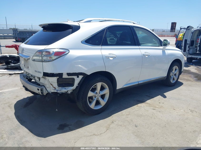 2010 Lexus Rx 350 VIN JTJZK1BA4A2000969 IAAI salvage auction — FRONT & REAR, Salvage (California), sold $3,250 on 2026-07-15 (photo 4)