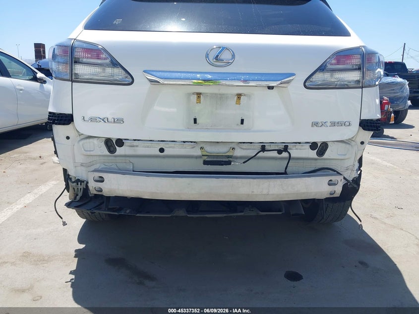 2010 Lexus Rx 350 VIN JTJZK1BA4A2000969 IAAI salvage auction — FRONT & REAR, Salvage (California), sold $3,250 on 2026-07-15 (photo 6)