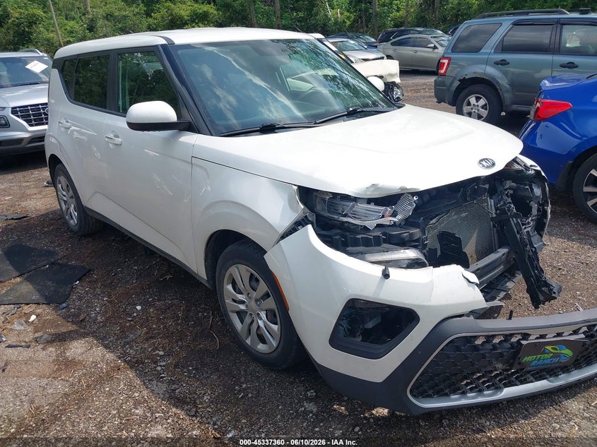 2020 Kia Soul VIN KNDJ23AU3L7728621 IAAI salvage auction — FRONT END, Salvage (Ohio), sold $2,100 on 2026-07-14 (photo 1)