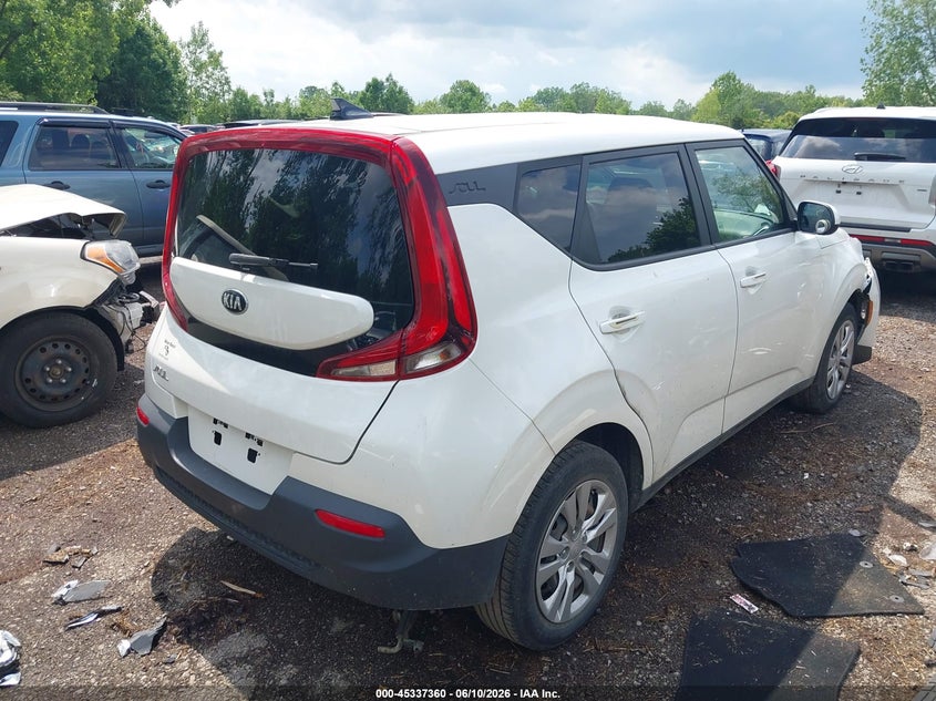 2020 Kia Soul VIN KNDJ23AU3L7728621 IAAI salvage auction — FRONT END, Salvage (Ohio), sold $2,100 on 2026-07-14 (photo 4)