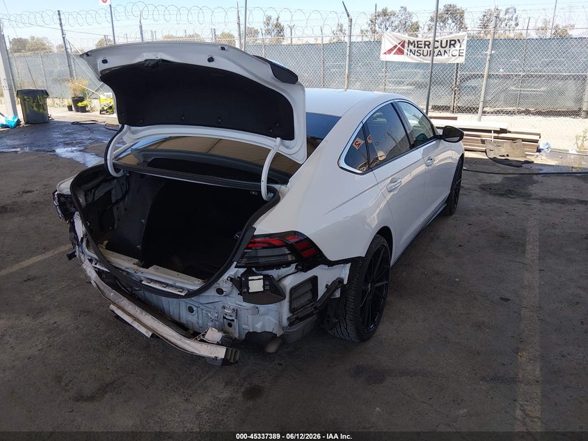 2023 Honda Accord VIN 1HGCY1F39PA055033 IAAI salvage auction — REAR END, Salvage Title, sold $8,100 on 2026-07-29 (photo 4)