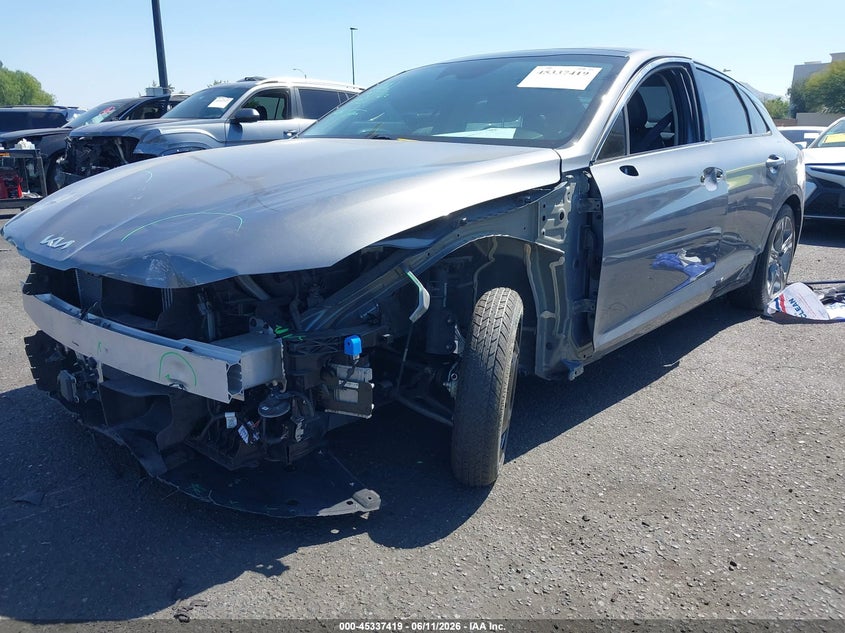 2024 Kia K5 VIN 5XXG34J2XRG242724 IAAI salvage auction — LEFT FRONT, Salvage Certificate (California), sold $6,600 on 2026-07-31 (photo 2)