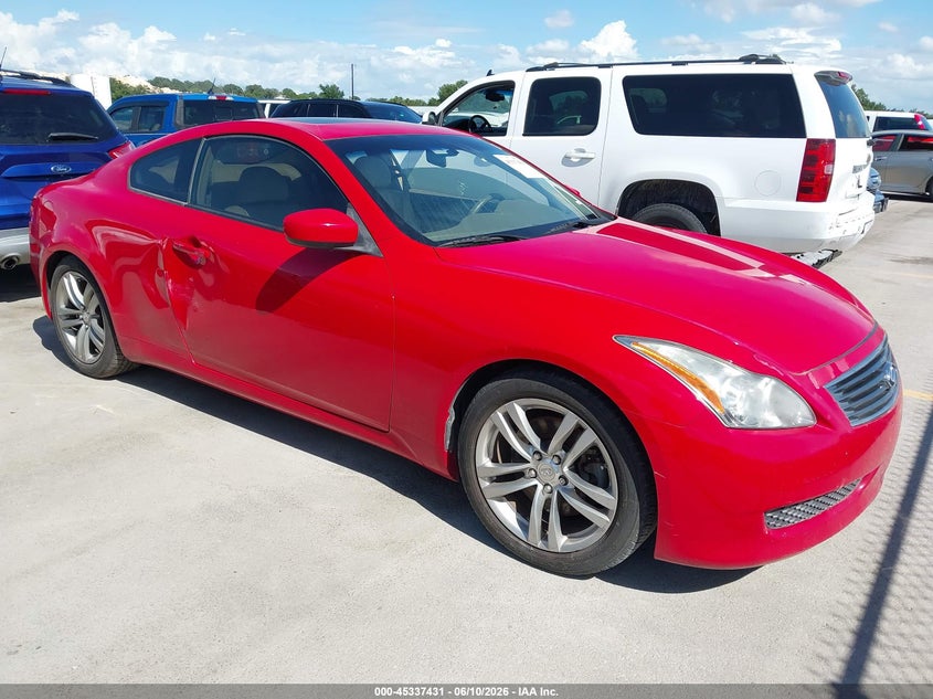 2008 Infiniti G37 VIN JNKCV64E48M127649 IAAI salvage auction — SIDE, Original (Texas), sold $1,550 on 2026-07-23 (photo 1)