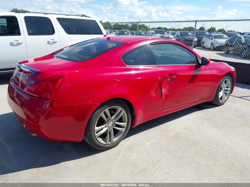 2008 Infiniti G37 VIN JNKCV64E48M127649 IAAI salvage auction — SIDE, Original (Texas), sold $1,550 on 2026-07-23 (photo 4)