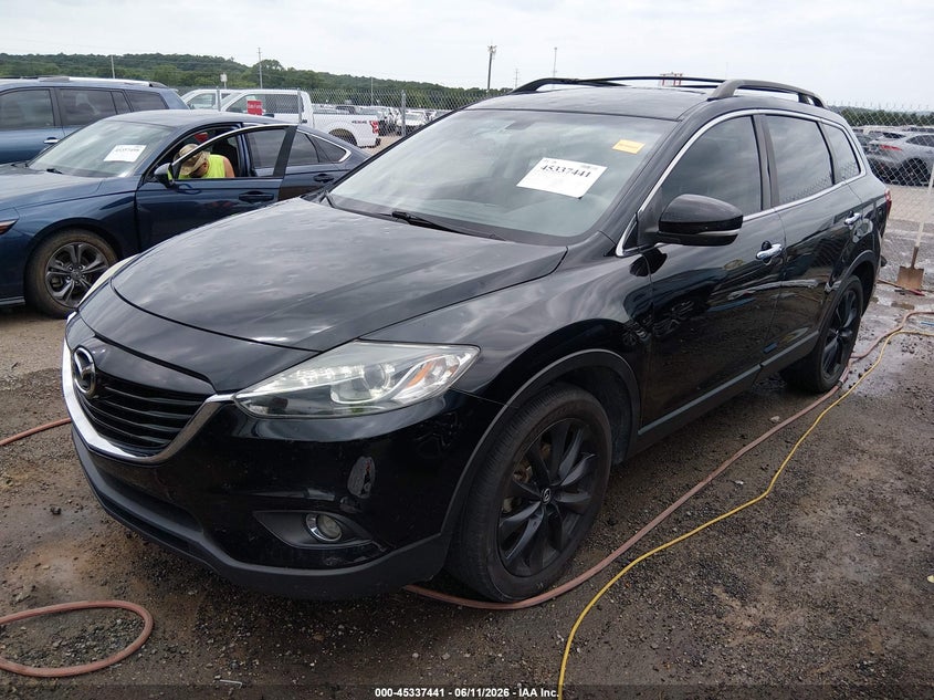 2015 Mazda Cx-9 VIN JM3TB3DA0F0453756 IAAI salvage auction — HAIL, Clear (Oklahoma), sold $1,150 on 2026-08-01 (photo 2)