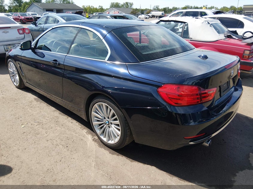 2014 BMW 4er VIN WBA3T3C52EP737113 IAAI salvage auction — SIDE, Salvage (Ohio), sold $6,200 on 2026-07-28 (photo 3)