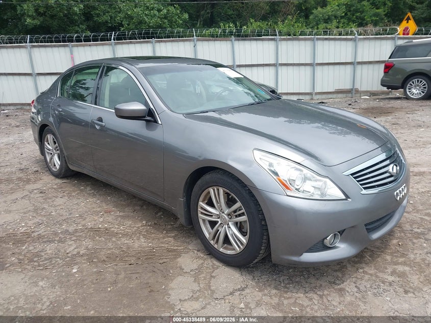 2013 Infiniti G VIN JN1CV6AP4DM712915 IAAI salvage auction — LEFT REAR, Salvage (Georgia), sold $2,050 on 2026-08-26 (photo 1)