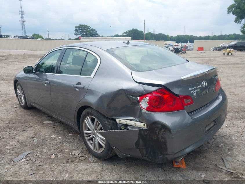 2013 Infiniti G VIN JN1CV6AP4DM712915 IAAI salvage auction — LEFT REAR, Salvage (Georgia), sold $2,050 on 2026-08-26 (photo 6)