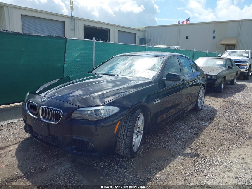 2013 BMW 5 series VIN WBAFR7C59DC822457 IAAI salvage auction — REAR END, Original (Texas), sold $3,550 on 2026-07-13 (photo 2)