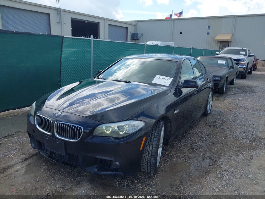 2013 BMW 5 series VIN WBAFR7C59DC822457 IAAI salvage auction — REAR END, Original (Texas), sold $3,550 on 2026-07-13 (photo 6)