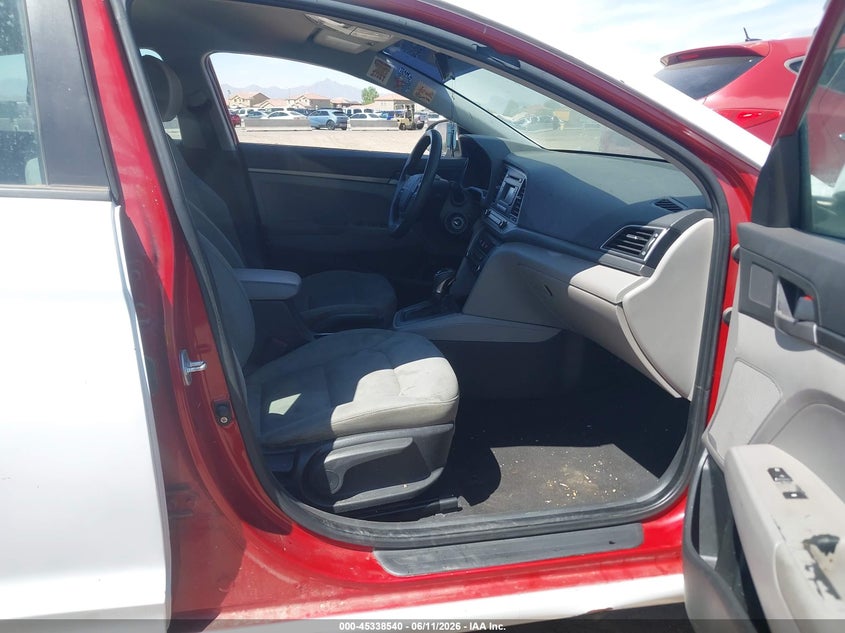 2017 Hyundai Elantra VIN KMHD74LF0HU122376 IAAI salvage auction — NORMAL WEAR, Clear-Dealer Only (Arizona), sold $1,500 on 2026-07-21 (photo 5)