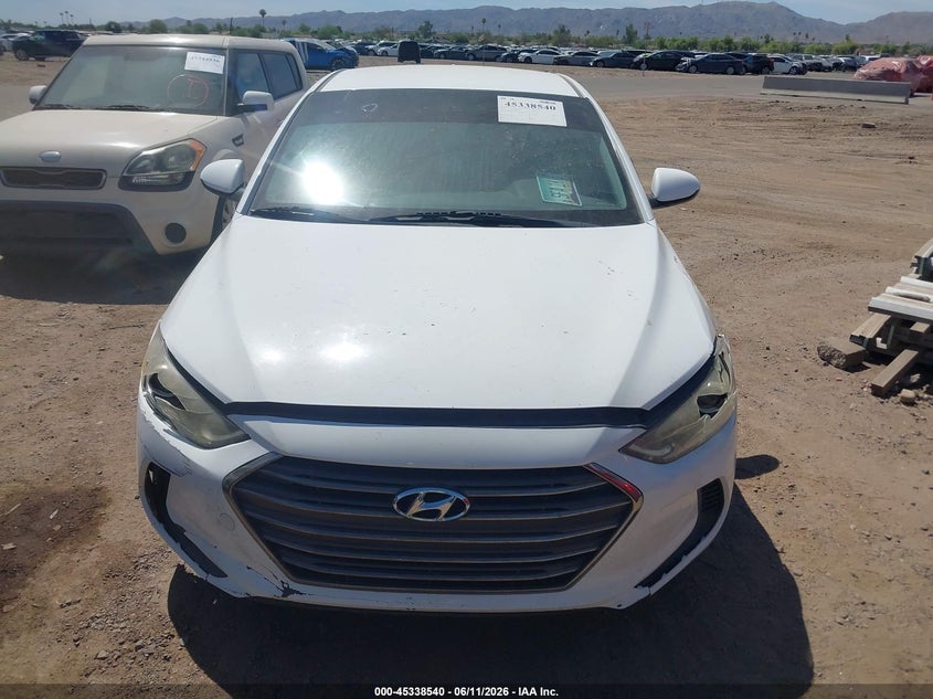 2017 Hyundai Elantra VIN KMHD74LF0HU122376 IAAI salvage auction — NORMAL WEAR, Clear-Dealer Only (Arizona), sold $1,500 on 2026-07-21 (photo 6)