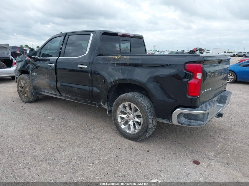 2021 Chevrolet Silverado VIN 3GCUYGEL4MG249697 IAAI salvage auction — LEFT FRONT, Salvage Title, sold $11,625 on 2026-07-29 (photo 3)